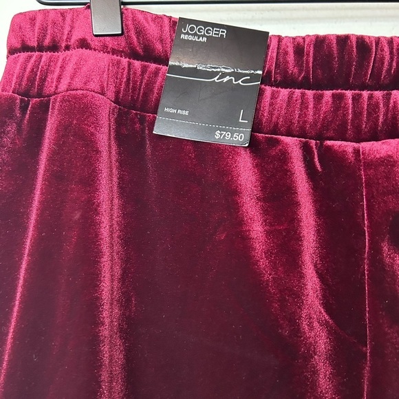 NWT I.N.C. Women’s Velvet Jogger Pants Size L - Picture 9 of 10